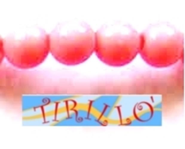 BIGIOTTERIA PERLINE-50 palline di plastica 6 mm - Rosa
