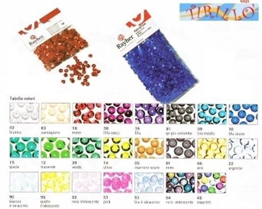 DECORAZIONE - 1000 paillettes 6mm sfaccettate - rosa AB