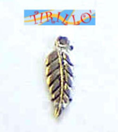 BIGIOTTERIA PERLINE - 4 charms ciondoli pendenti - Piuma