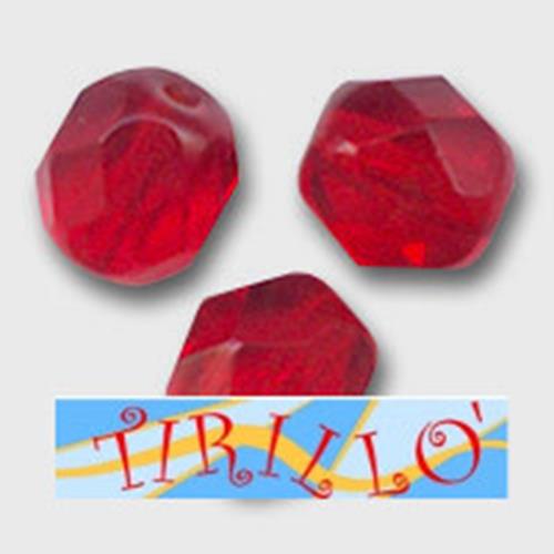 BIGIOTTERIA PERLINE- 20 mezzi cristalli 6mm - siam