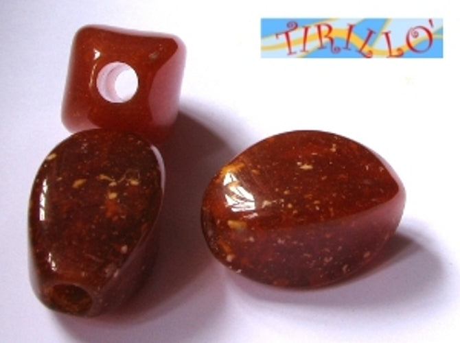 BIGIOTTERIA - 5 perle in resina 3 cm