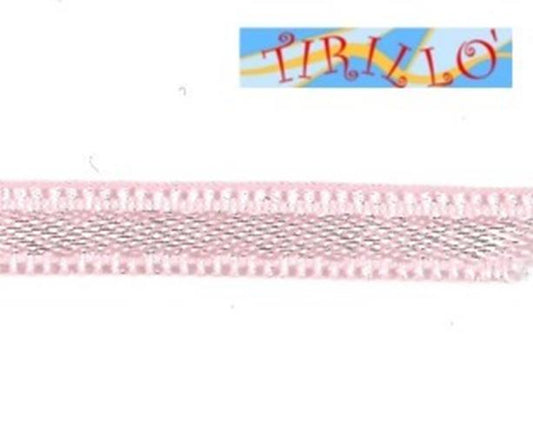 MERCERIA - 20 metri nastro di raso altezza 6 millimetri - Rosa chiaro