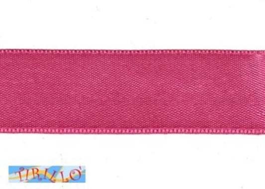 MERCERIA - 10 metri nastro di raso altezza 25 millimetri - Fuchsia