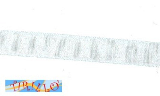 MERCERIA - 10 metri di nastro di organza altezza 10 millimetri - Celeste