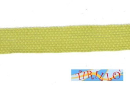 MERCERIA - 5 metri nastro misto lino con coulisse 10 millimetri - Verde chiaro