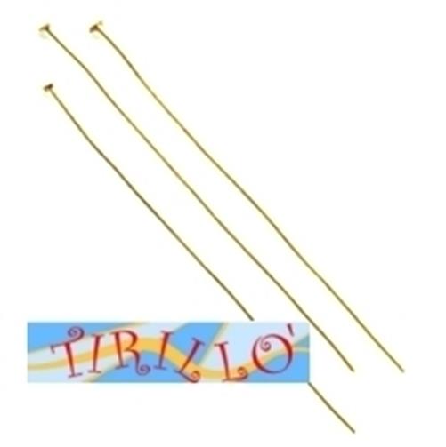 BIGIOTTERIA - 30 chiodi spilli mm 65 colore oro