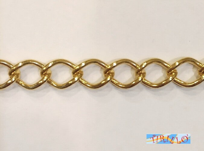 BIGIOTTERIA - 50 cm catena 6 mm - colore oro