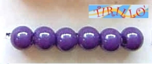 BIGIOTTERIA PERLINE-10 palline di plastica 16mm- Viola