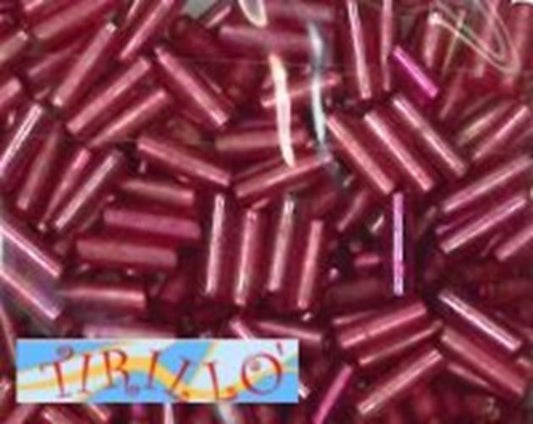 BIGIOTTERIA PERLINE - Perline cannucce di vetro 8 mm 20 g - Fuchsia