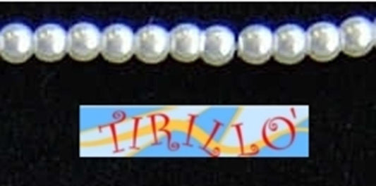 BIGIOTTERIA PERLINE- Filo palline plastica 3mm-Bianco