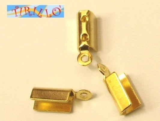 BIGIOTTERIA PERLINE - 50 capocorda 3 mm - colore oro