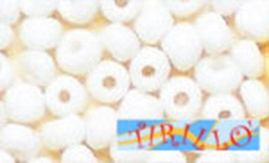 BIGIOTTERIA PERLINE - Conteria di vetro 3 mm - Bianco