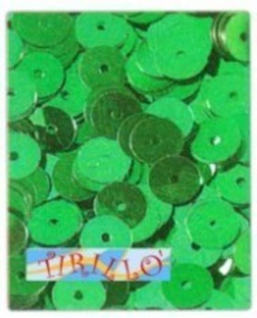 DECORAZIONE - 2000 paillettes 6mm  - verde smeraldo