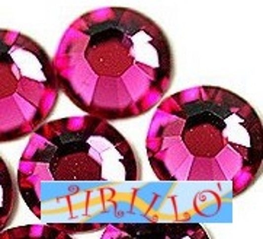 100 STRASS TERMOADESIVI PRECIOSA HOT FIX 5MM - Rose