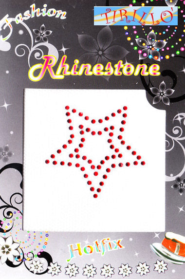 Applicazione in strass Hot Fix 2 pezzi - Stella