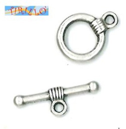BIGIOTTERIA -  10 chiusura asola per collana - 1 cm