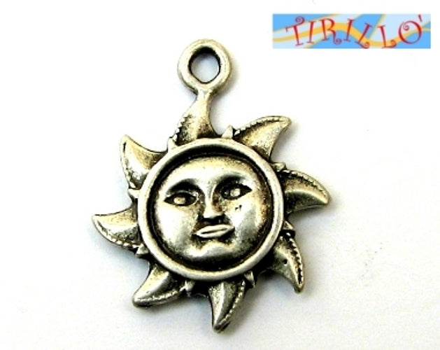 BIGIOTTERIA PERLINE - 4 charms ciondoli pendenti - Sole