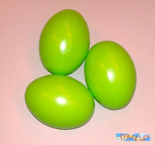 PASQUA - 12 uova di plastica colorate 6 cm - Verde chiaro