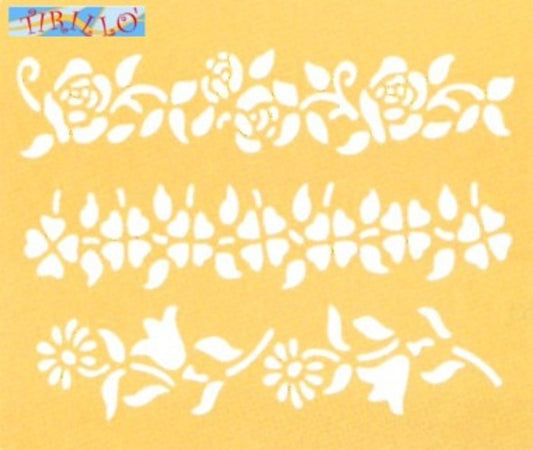 EMBOSSING - Mascherina per embossing - Tralci fioriti