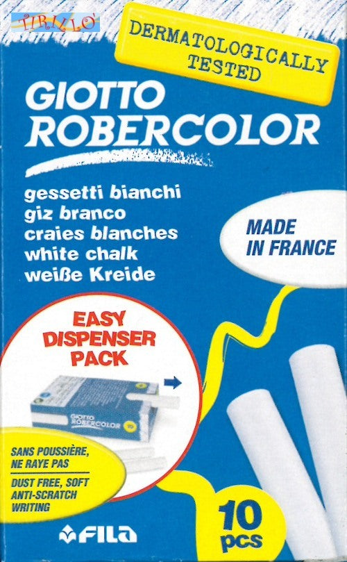 DISEGNO CARTOLERIA - 20 gessi gessetti bianchi Giotto Fila