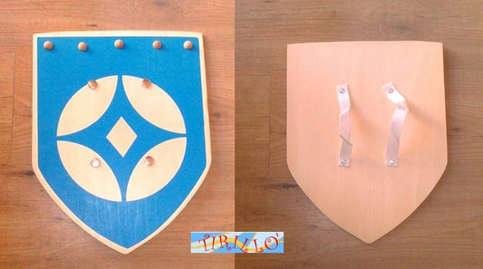 GIOCATTOLI - Scudo in legno 35x28 cm
