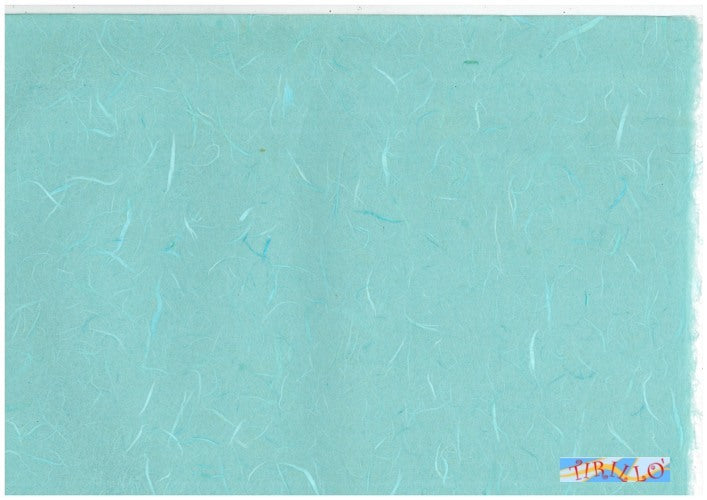 2 fogli di carta di riso per découpage 65x95 cm - Celeste