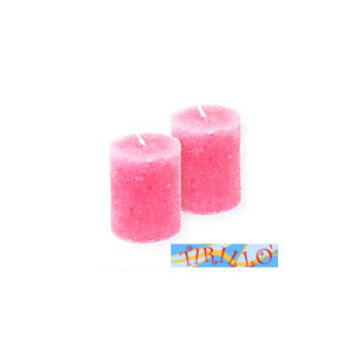 CANDELE - 4 candele 3,8x5 cm - Rosa