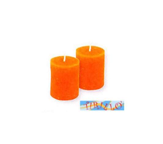 CANDELE - 2 candele 3,8x5 cm - Arancio
