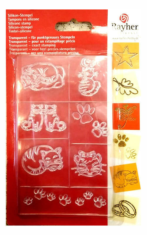 BULLET JOURNAL SCRAPBOOKING - Timbri in silicone trasparente - Funny cats