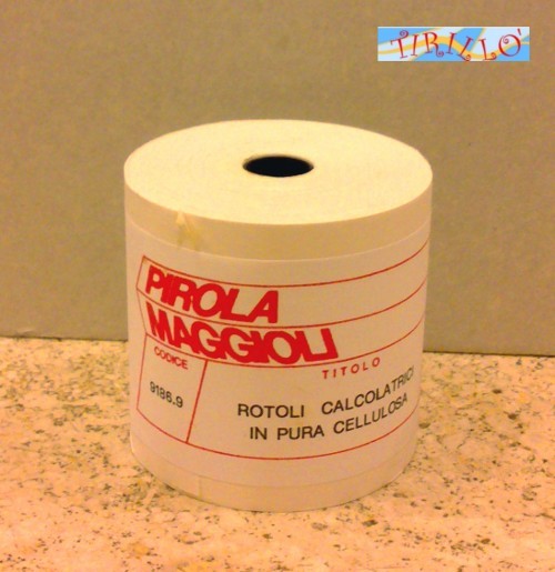 CARTOLERIA UFFICIO - 5 rotoli di carta per calcolatrice - 6 cm x 35 metri