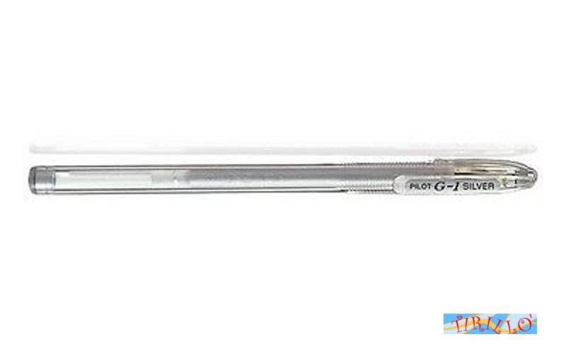 CARTOLERIA  BULLET JOURNAL - 2 penne gel metallizzato Pilot G-1 Silver - Argento