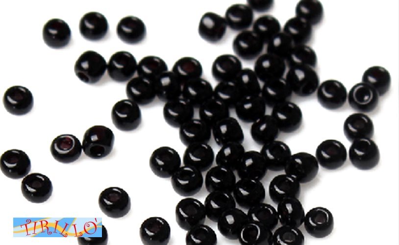 BIGIOTTERIA PERLINE - Perline conteria 3 mm - Nero