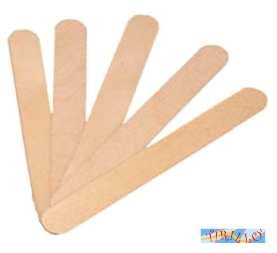DECORAZIONE - 72 bastoncini stecche palette legno 150x18 mm - naturali