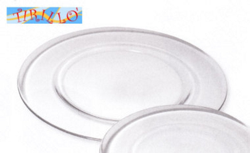 DECORAZIONE - Piatto di vetro da decorare - 27 cm