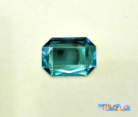 BIGIOTTERIA - 10 strass cabochon 18x25 mm - Turchese