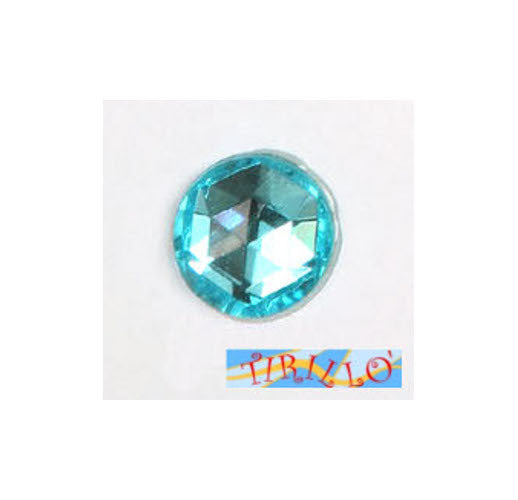 BIGIOTTERIA - 10 strass cabochon in plexiglass 25 mm - Acquamarina