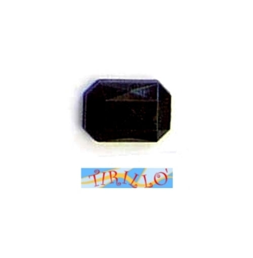 BIGIOTTERIA - 10 strass cabochon in plexiglass 13x18 mm - Nero jet