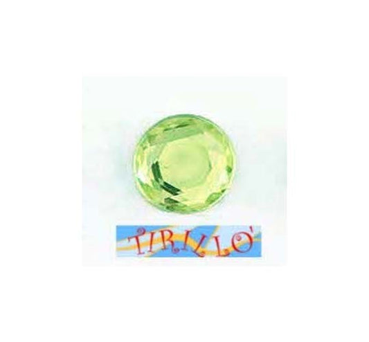 BIGIOTTERIA - 20 strass cabochon plexiglass 10 mm - Verde Peridot