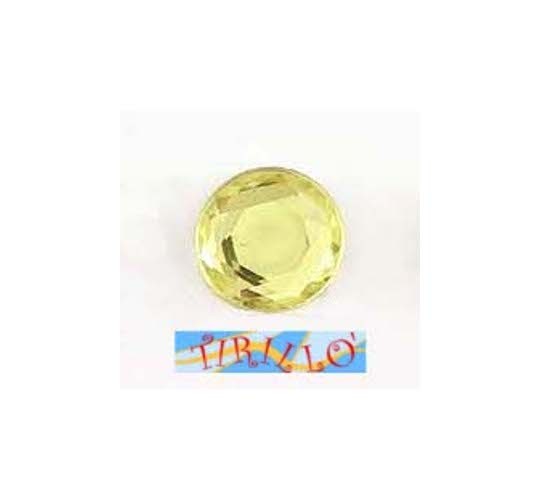 BIGIOTTERIA - 20 strass cabochon plexiglass 10 mm - Citrine