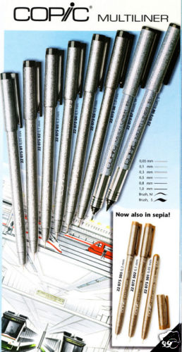 GRAFICA MANGA - Copic Multiliner seppia punta 0,05
