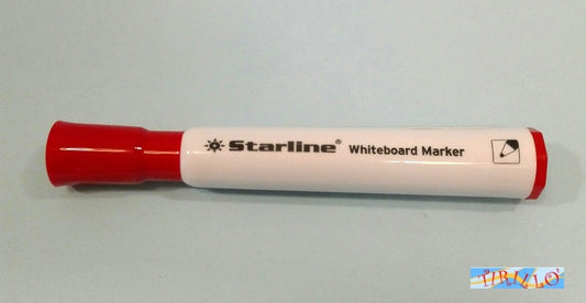 3 pennarelli per lavagna bianca Whiteboard marker Starline Colore: rosso