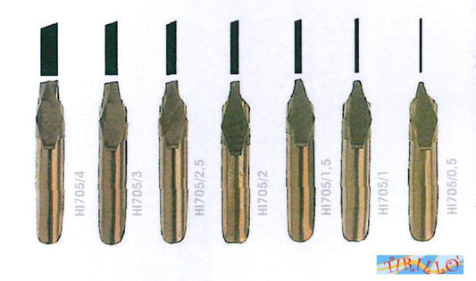 BULLET JOURNAL CALLIGRAFIA - Pennino punta tronca calligrafia italic - 3 mm 2 pz