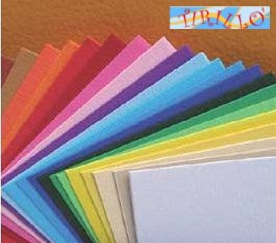 10 cartoncini bristol 50x70cm - 200 g - Celeste