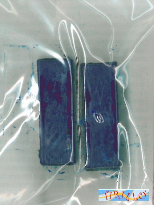 CANDELE - 4 pigmenti pastiglie coloranti per cera e cera gel - Blu genziana
