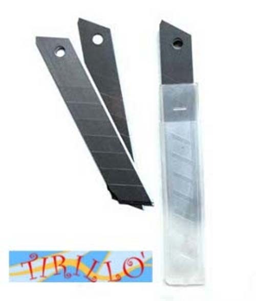 DECORAZIONE CARTOLERIA - 40 ricambi in acciaio per cutter - 9 mm