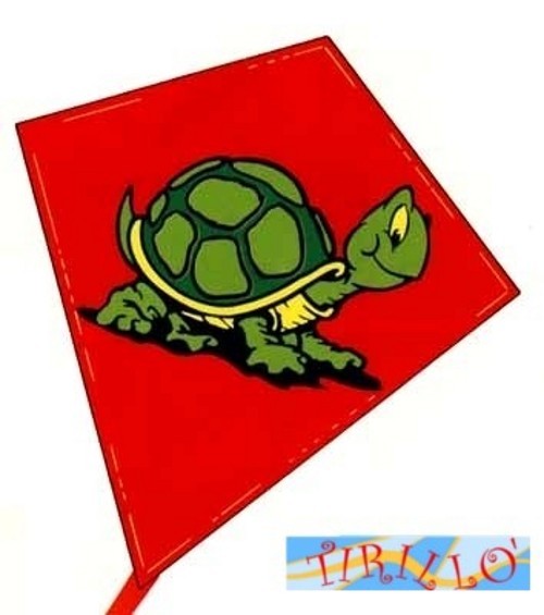 AQUILONI - Aquilone Didakites Funny Diamond - 60x65 cm - Tartaruga