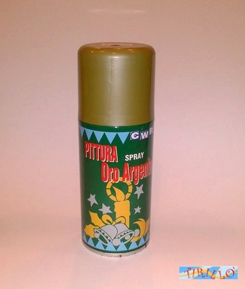 DECORAZIONE NATALE - 1 bomboletta spray oro - 150 ml
