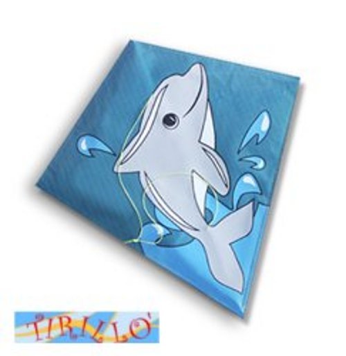 AQUILONI - Aquilone Didakites Mini Diamond - 25x20 cm - Delfino