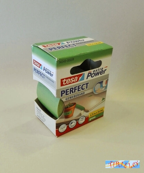 CARTOLERIA - Nastro telato adesivo Tesa Extra Power 38 mmx2,75 metri - Verde