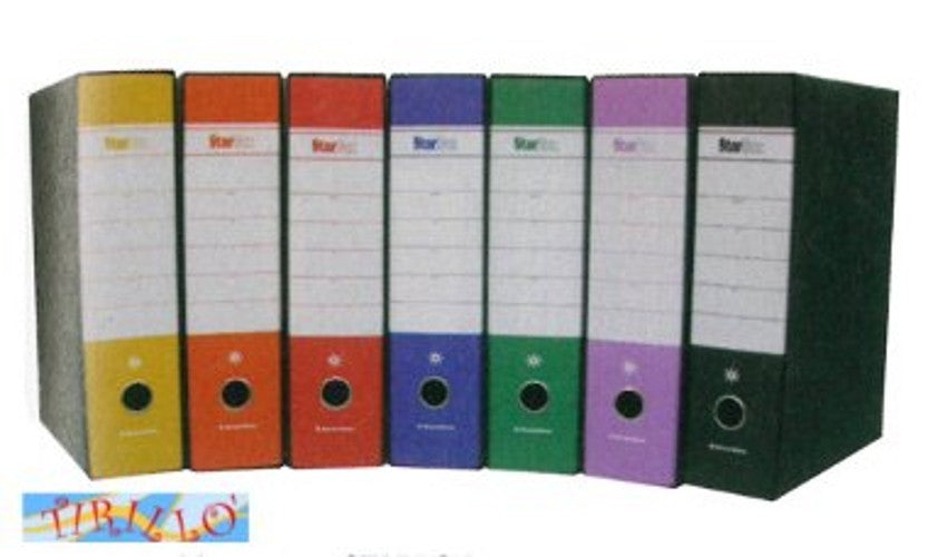 UFFICIO - 2 pezzi raccoglitore ad anelli con custodia 28x34x8 cm - Rosso